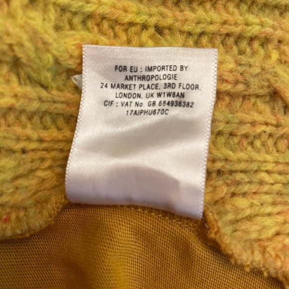 Anthropologie Pilcro Letterpress Cable Knit Mixed Fabrics Sweater Knit Top - Picture 13 of 13